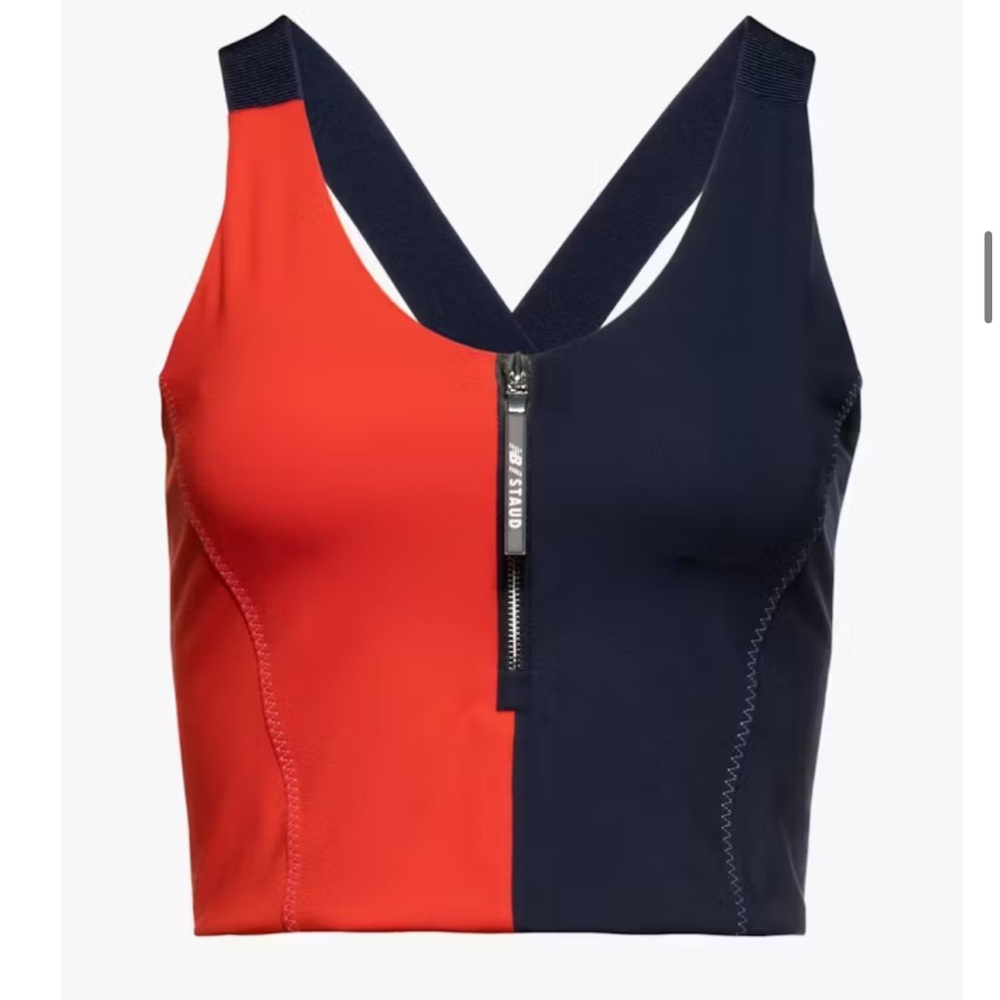 New Balance x Staud Crop Tank Sports Bra XS - NWT - NB SLEEK